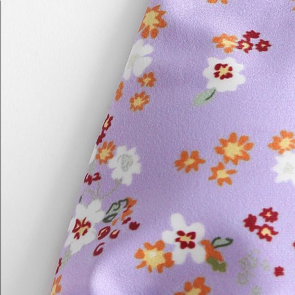 Purple floral bikini (reversible) - Picture 4 of 6